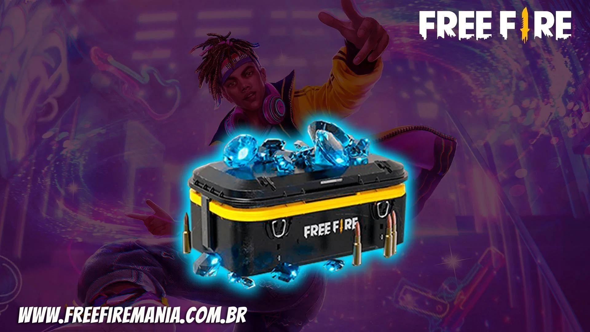 Diamantes são a principal moeda do Free Fire