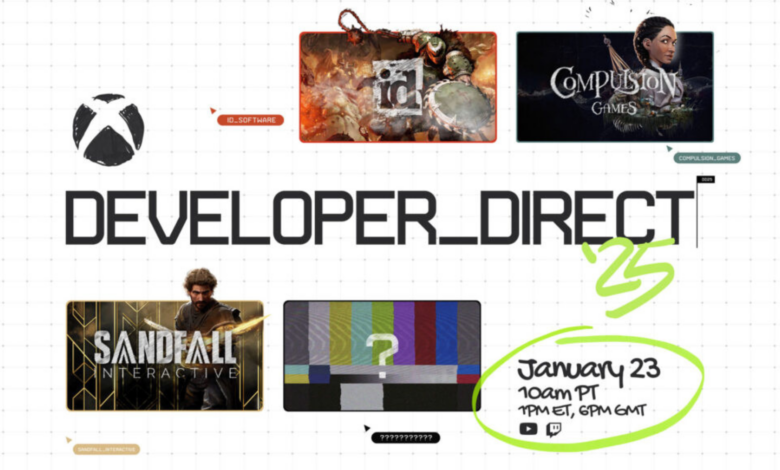 Xbox Developer Direct Announced for January 23 