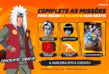 RECOMPENSAS GRATUITAS DA PARCERIA ENTRE FREE FIRE × NARUTO