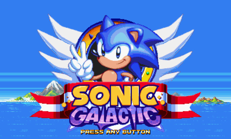 Sonic Galactic is a new amazing free 2D classic Sonic 32-bit game