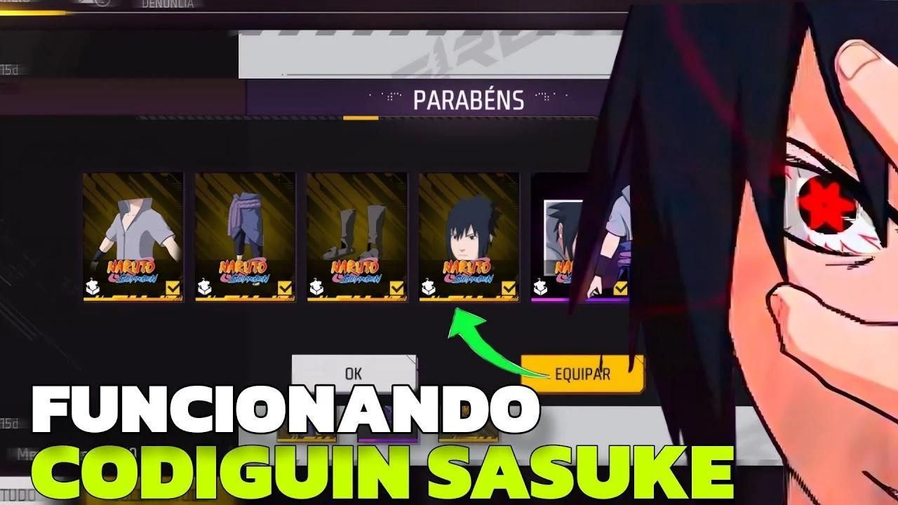 codiguin ff codigo free fire conjunto sasuke resgate no rewards.webp