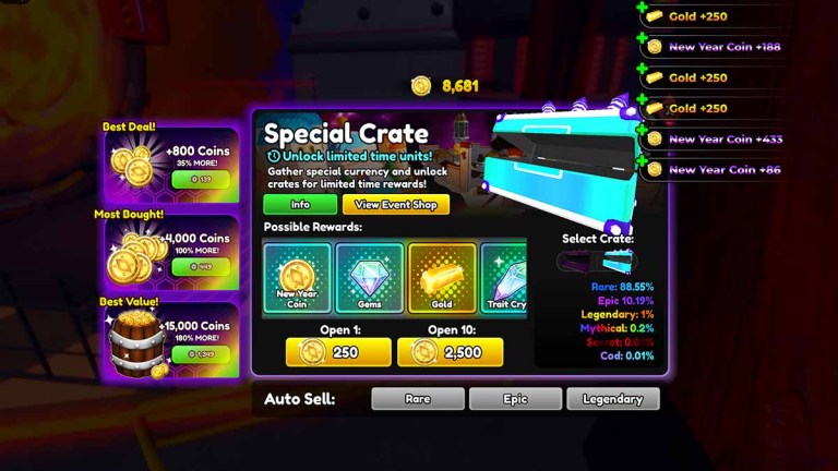 Anime Reborn: How to get and what to do with Special Crates