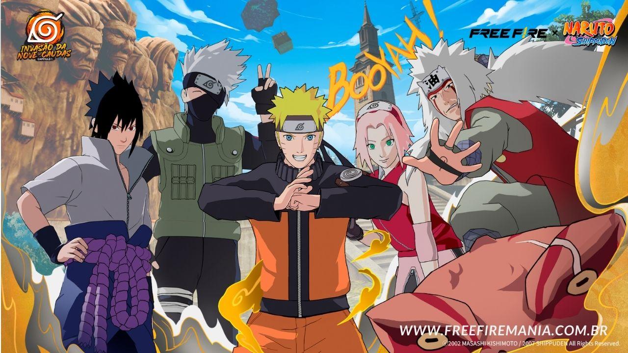 Naruto และ Free Fire มาพร้อมของรางวัลฟรี