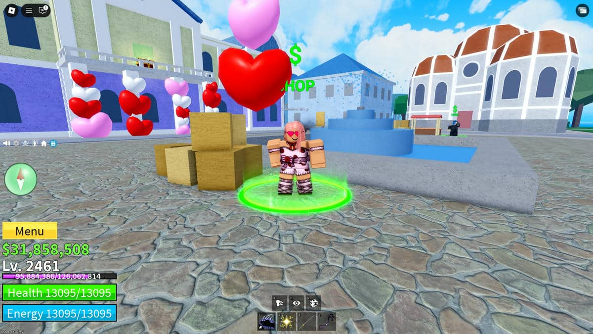 NPC da Valentine em Blox Fruits