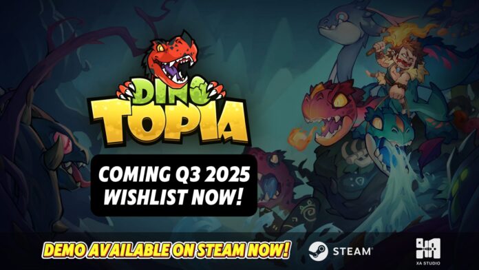 Dino Topia no Steam Next Fest Construa um Imperio Pre Historico