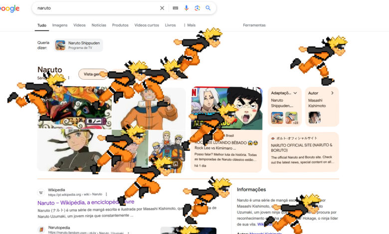 Naruto invade o Google | OtakuPT