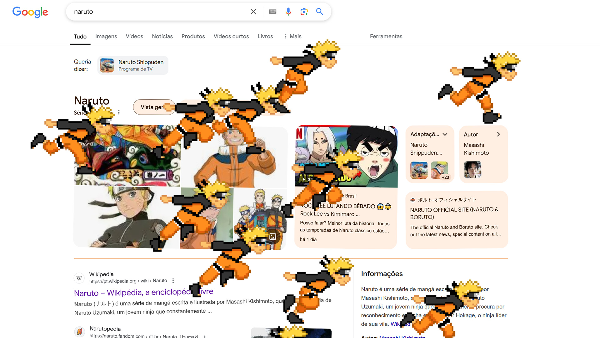 Naruto invade o Google | OtakuPT