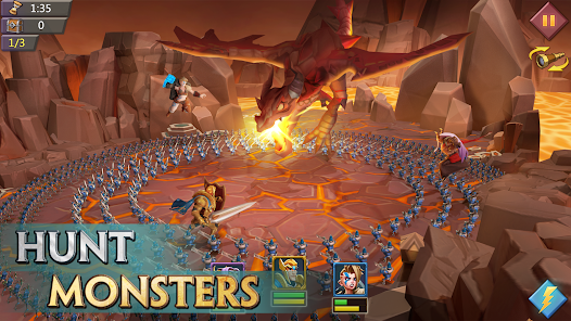 Hunt Monsters in Lords Mobile: Kingdom Wars