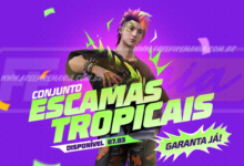 free fire como conseguir conjunto escamas tropicais no novo token royale