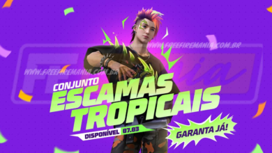 free fire como conseguir conjunto escamas tropicais no novo token royale