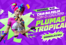 free fire como conseguir conjunto plumas tropicais no escolha royale