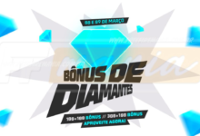 recarga free fire ganhe diamantes ao comprar diamantes em 8 de marco 2025