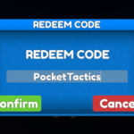 Fireworks Playground code redemption screen, with Pocket Tactics filled in where the code goes.