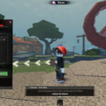 Abyss codes: a huge pink tentacle looming over a person stood on a path