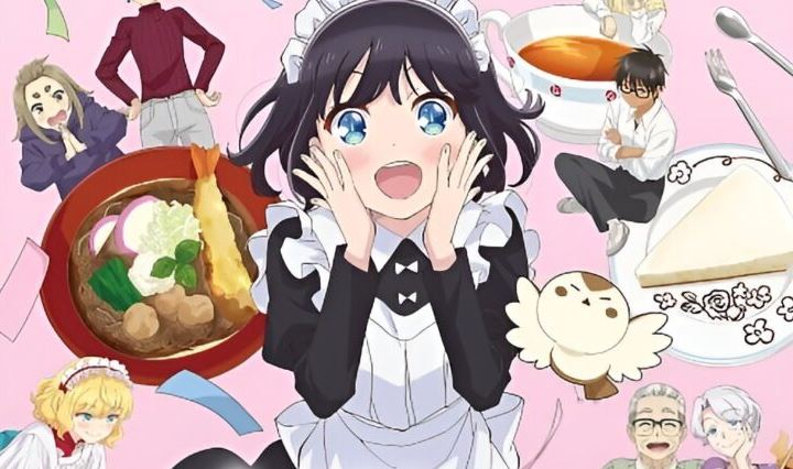 Maid-san wa Taberu – Comédia sobre Maid viajando o Japão para comer ganha visual e Data
