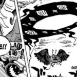 Image of Nerona Imu utilizing the power of his Akuma no Mi ring of black flames to use a technique called Rising Eclipse