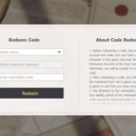 The redemption page where you can redeem Genshin Impact codes.