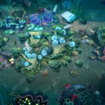 Life Below screenshot showing the landscape under the ocean strewn with fishing nets.