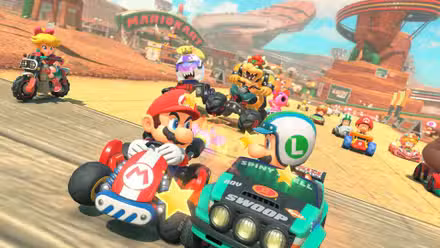 Mario Kart World Face Off Luigi versus Mario