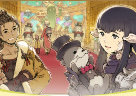 FF14 Make It Rain Campaign 2026 start and end dates - Hien, Yugiri, and Senor Otter in the Manderville Gold Saucer.