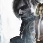 Resident Evil Requiem Key Art Grace in foreground and Leon in background