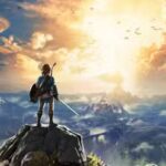 zelda breath of the wild key art mountain