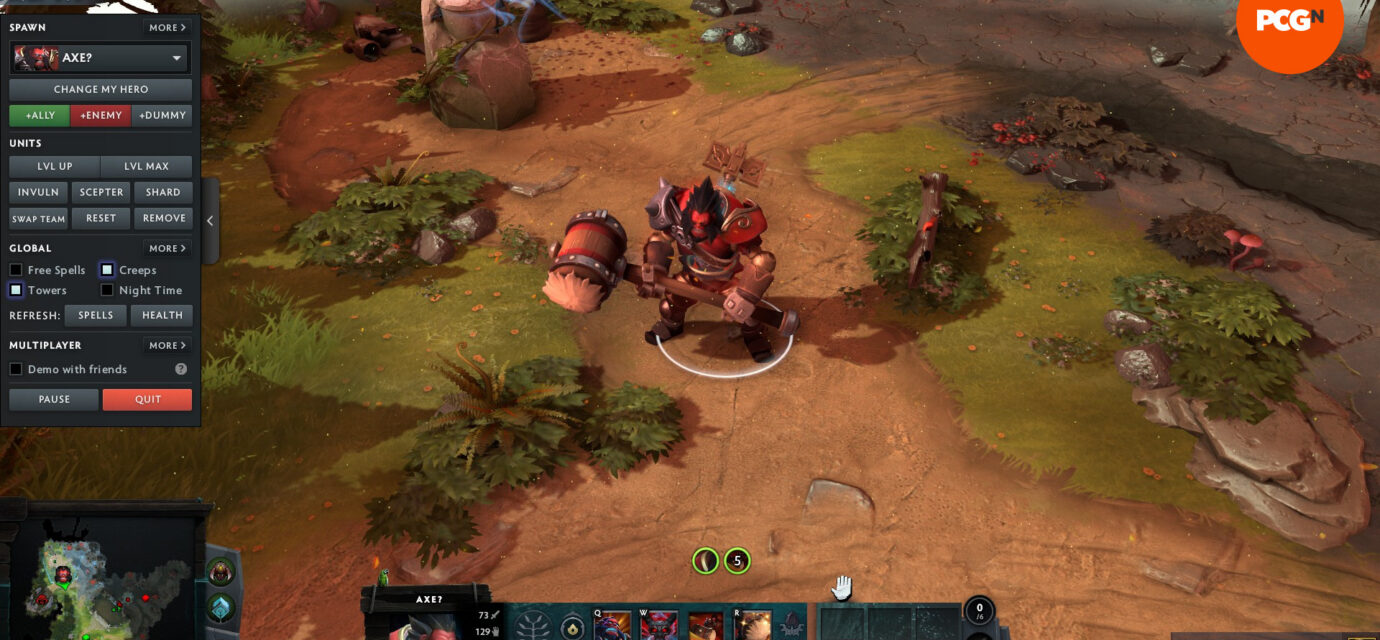 Dota 2 - New hero 'Axe?' with his signature... hammer.