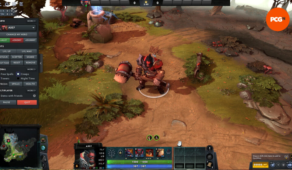 Dota 2 - New hero 'Axe?' with his signature... hammer.