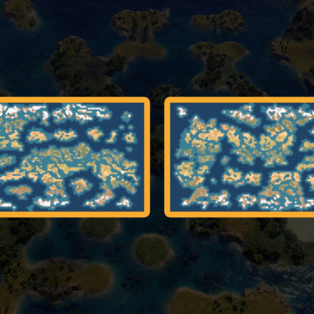 Civilization 7 update 1.4.1 patch notes - The new style of Archipelago map, using the Voronoi generation system.