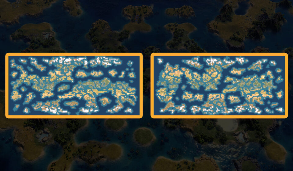 Civ 7: Novos Mapas, Multiplayer e Governos Poderosos! Civilization 7 update 1.4.1 patch notes - The new style of Archipelago map, using the Voronoi generation system.