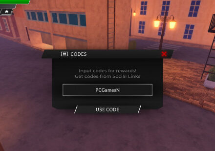 Redeeming The Lost Adventures codes on Roblox.