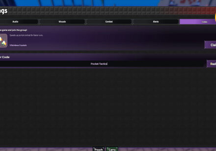 Portal Keeper codes: A screenshot of the codes box with a PT logo in the top right corner