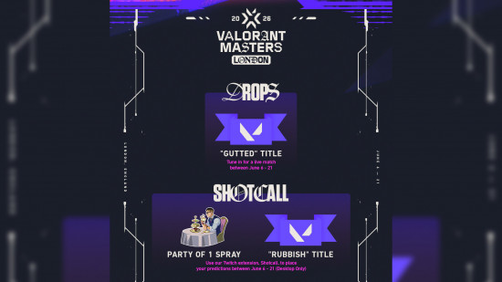 Valorant Twitch drops: Masters London