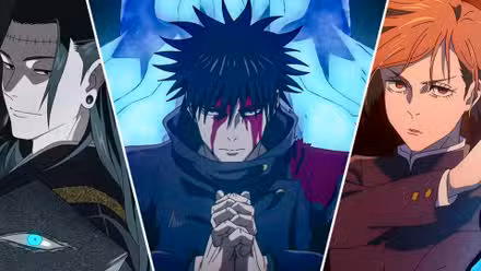 Image of Kenjaku, Megumi, and Nobara