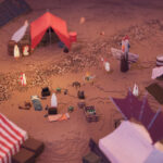 A camp in the overworld in Erosion.