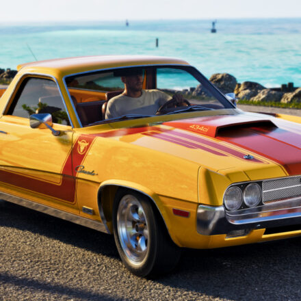 Give us a GTA 6 PC confirmation - Jason drives a yellow and red pickup in the Rockstar Games adventure.