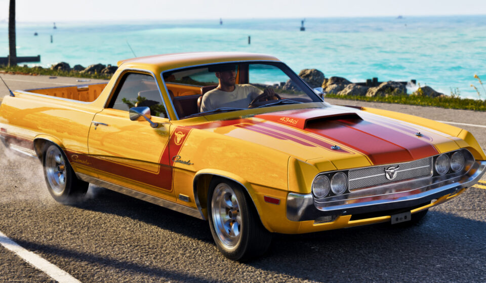 Give us a GTA 6 PC confirmation - Jason drives a yellow and red pickup in the Rockstar Games adventure.