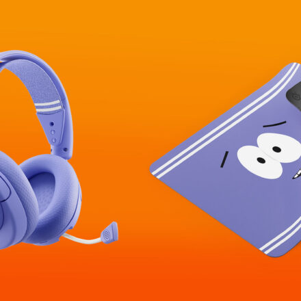 south park x steelseries gaming gear - towlie headset and mouse mat