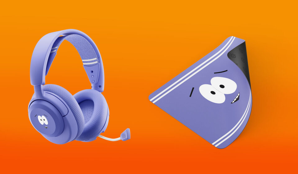 Novo Equipamento de Jogos do South Park: Diversão Garantida! south park x steelseries gaming gear - towlie headset and mouse mat