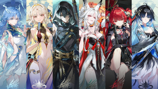 wuthering waves new drip marketing for six characters in the game