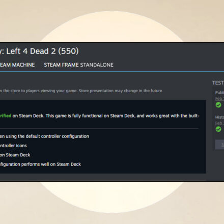 steam deck machine frame verified partner dashboard