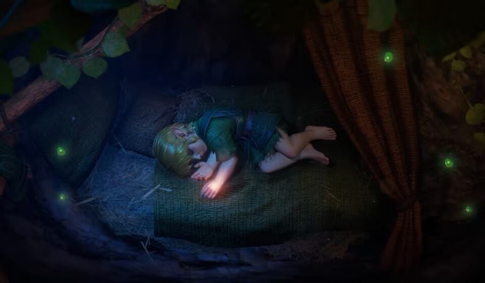 Zelda Ocarina of Time Remake Link Sleeping