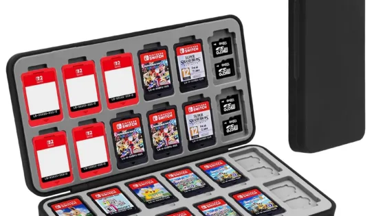 Case para Jogos Nintendo Switch FYY: Porta Cartuchos com 24 Slots e 48 Micro SD – Rígida e Antichoque