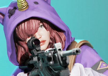 Roblox Bungie Drifters: An image of a female character with a weapon in Drifters Roblox.
