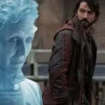 A combined image of Maarva and Cassian Andor in Disney+'s Andor