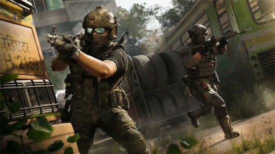 Modern Warfare 4 is coming to Xbox Game Pass, but not for a long time mw4. MW4 players running around a corner.