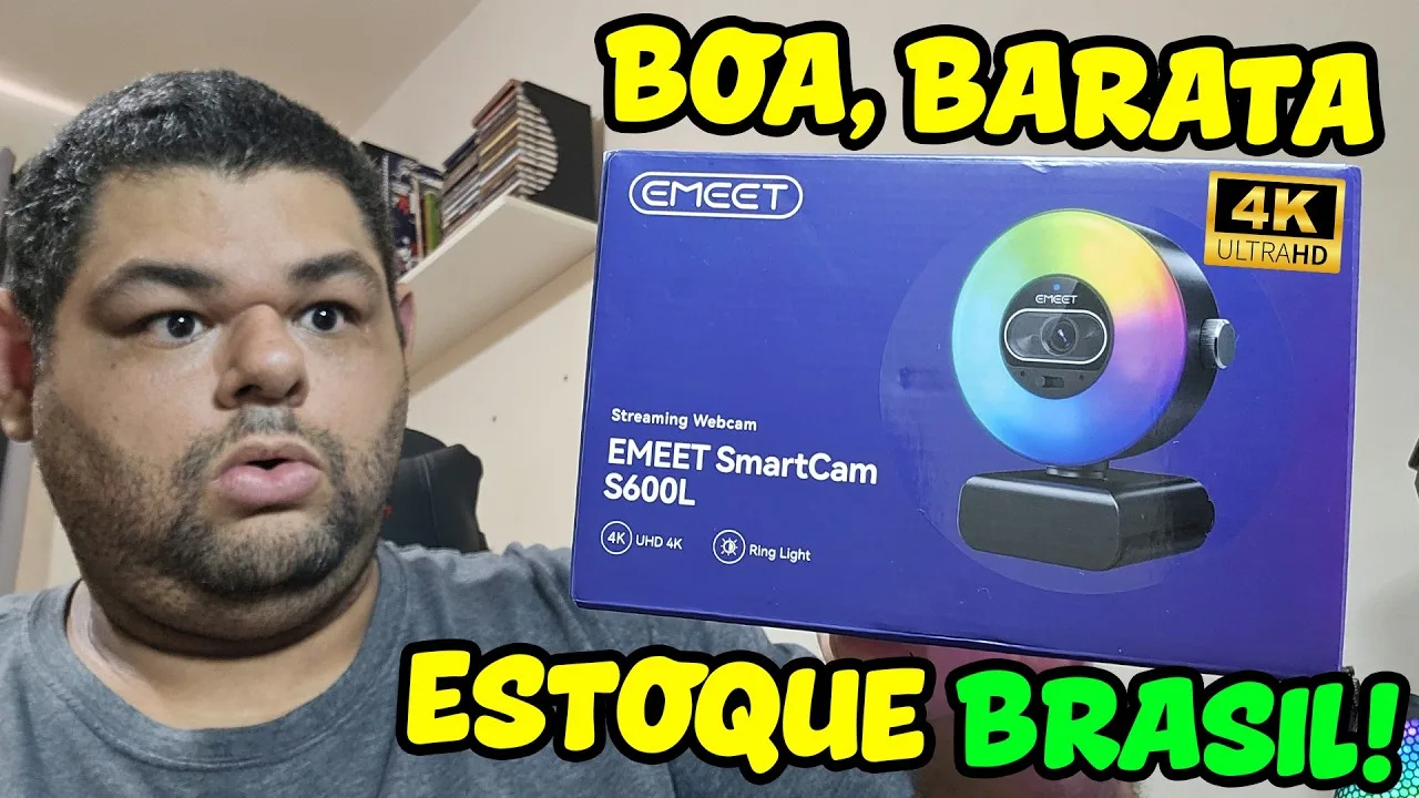 Webcam EMEET S600L: A Melhor 4K Custo-Benefício (Guia 2026)