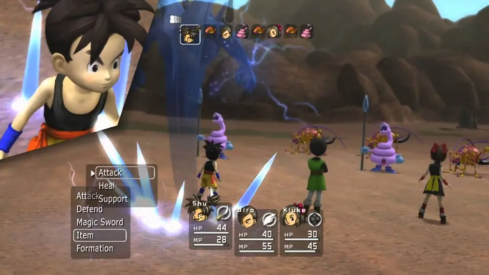 Captura de gameplay de Blue Dragon no PC