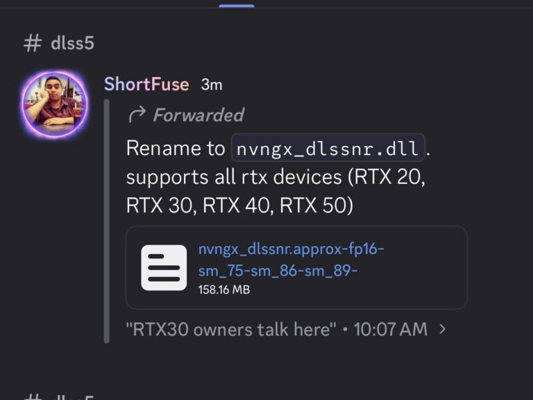 DLSS 5 começa a funcionar em GPUs RTX 20 e 30 com FP16, segundo relato da comunidade