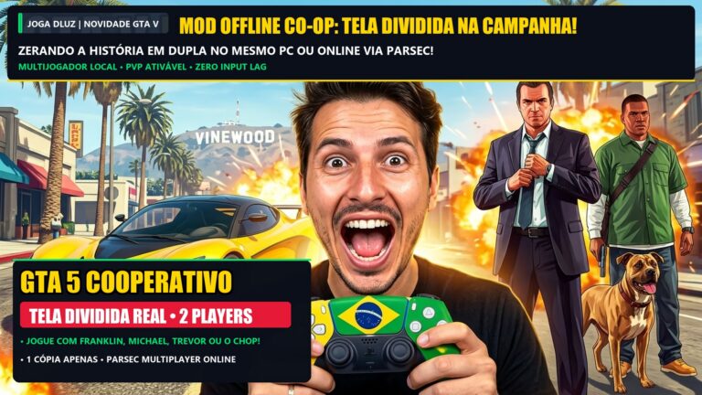 GTA 5 Cooperativo: 5 Recursos do Mod Que Permite Zerar a Campanha em Dupla